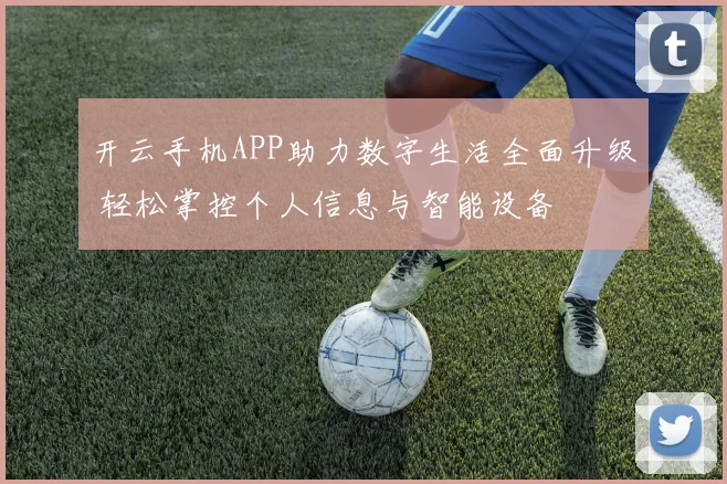 开云手机APP助力数字生活全面升级 轻松掌控个人信息与智能设备
